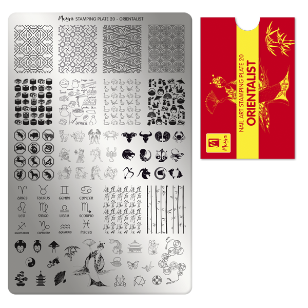 Moyra stamping plate 20 Orientalist