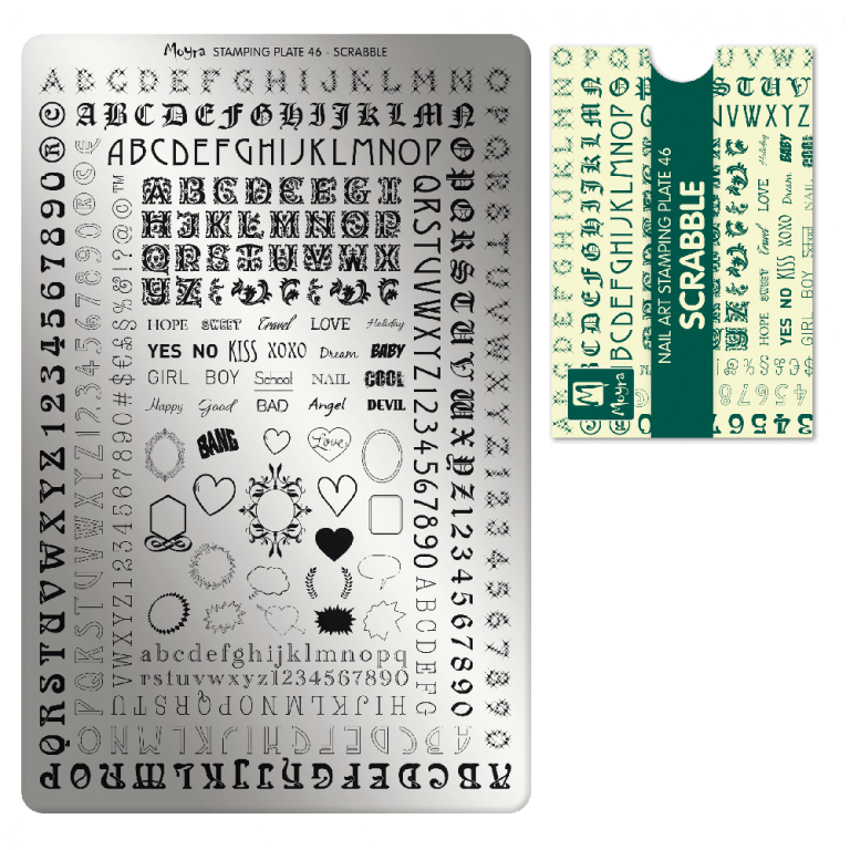 Moyra stamping plates 46 Scrabble