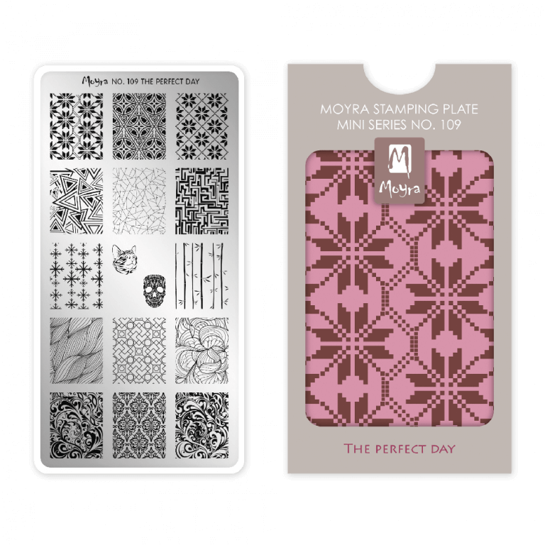 Moyra Mini Stamping Plate 109 The perfect day