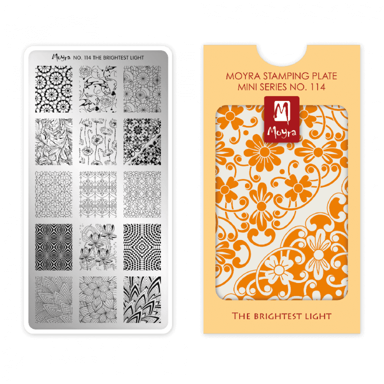 Moyra Mini Stamping Plate 114 The brightest light