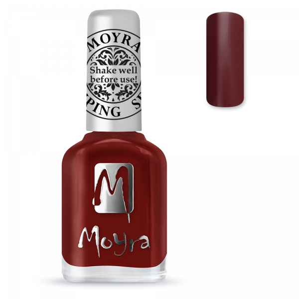 Moyra stamping varnish SP 03 Burgundy red