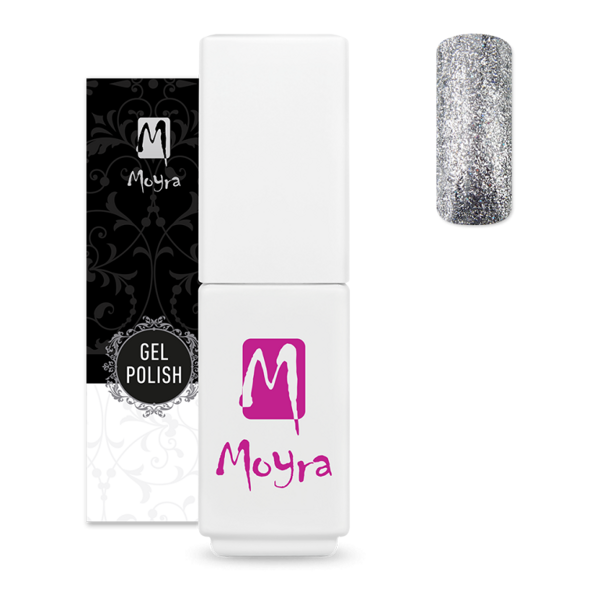 Moyra Mini Lacquer Gel Diamond Collection 601 Silver