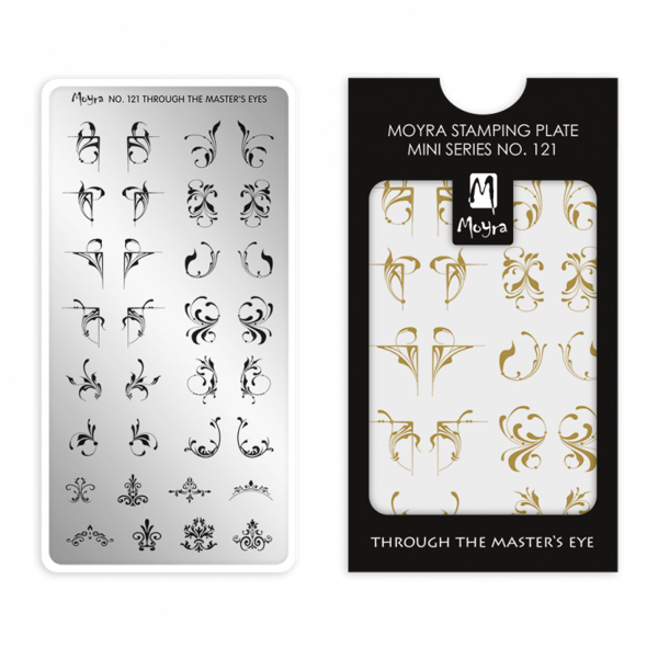 Moyra Mini stamping plate 121 Through the master's eye